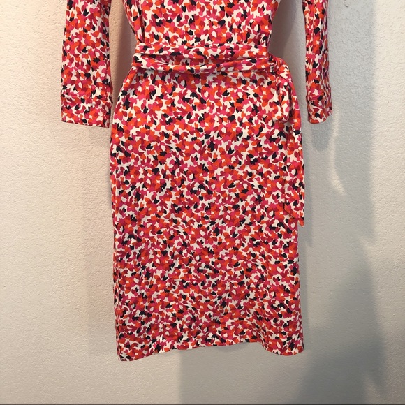 DVF Size 2 New Julian Two Leaf Dance Wrap Dress - Picture 10 of 16